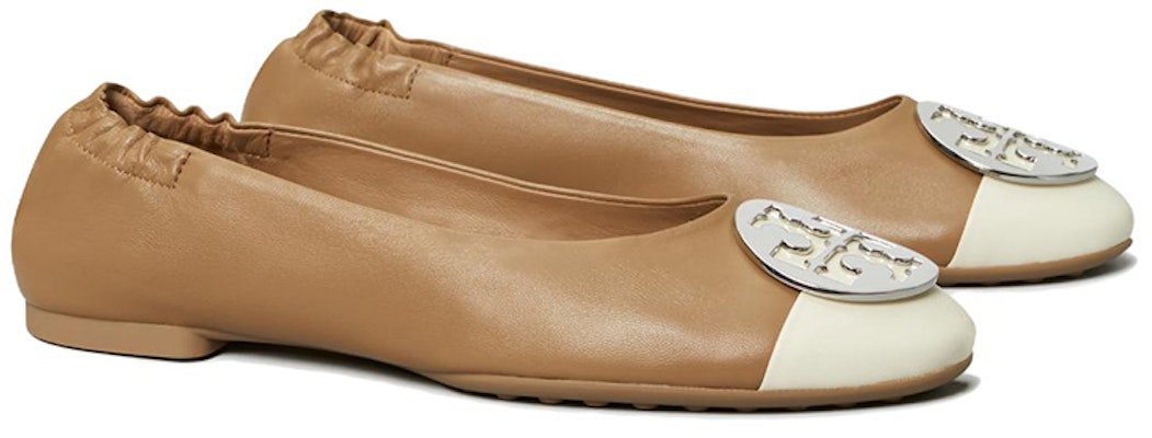 (Women) TORY BURCH Cap-Toe Logo Flat 'Brown' 148336-250 Lookbook (Women) TORY BURCH Cap-Toe Logo Flat 'Brown' 148336-250