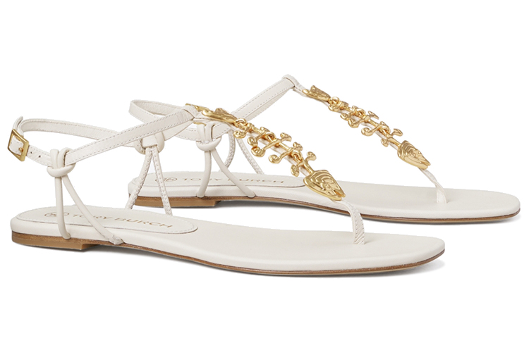 (W) TORY BURCH Capri 'Ivory White Fish Ornament' 圖 3