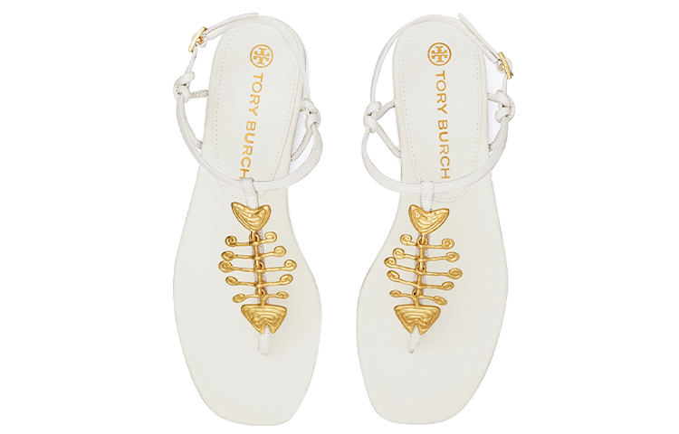 (W) TORY BURCH Capri 'Ivory White Fish Ornament' 圖 4