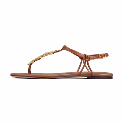 (W) TORY BURCH Capri 'Light Aquamarine Coconut Brown'