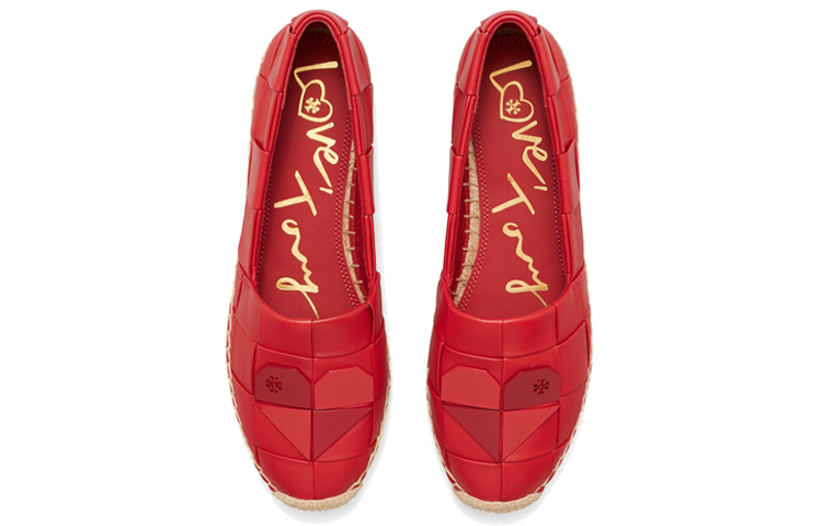 (W) TORY BURCH Casual Fisherman Shoes 'Bright Red Heart' 圖 3