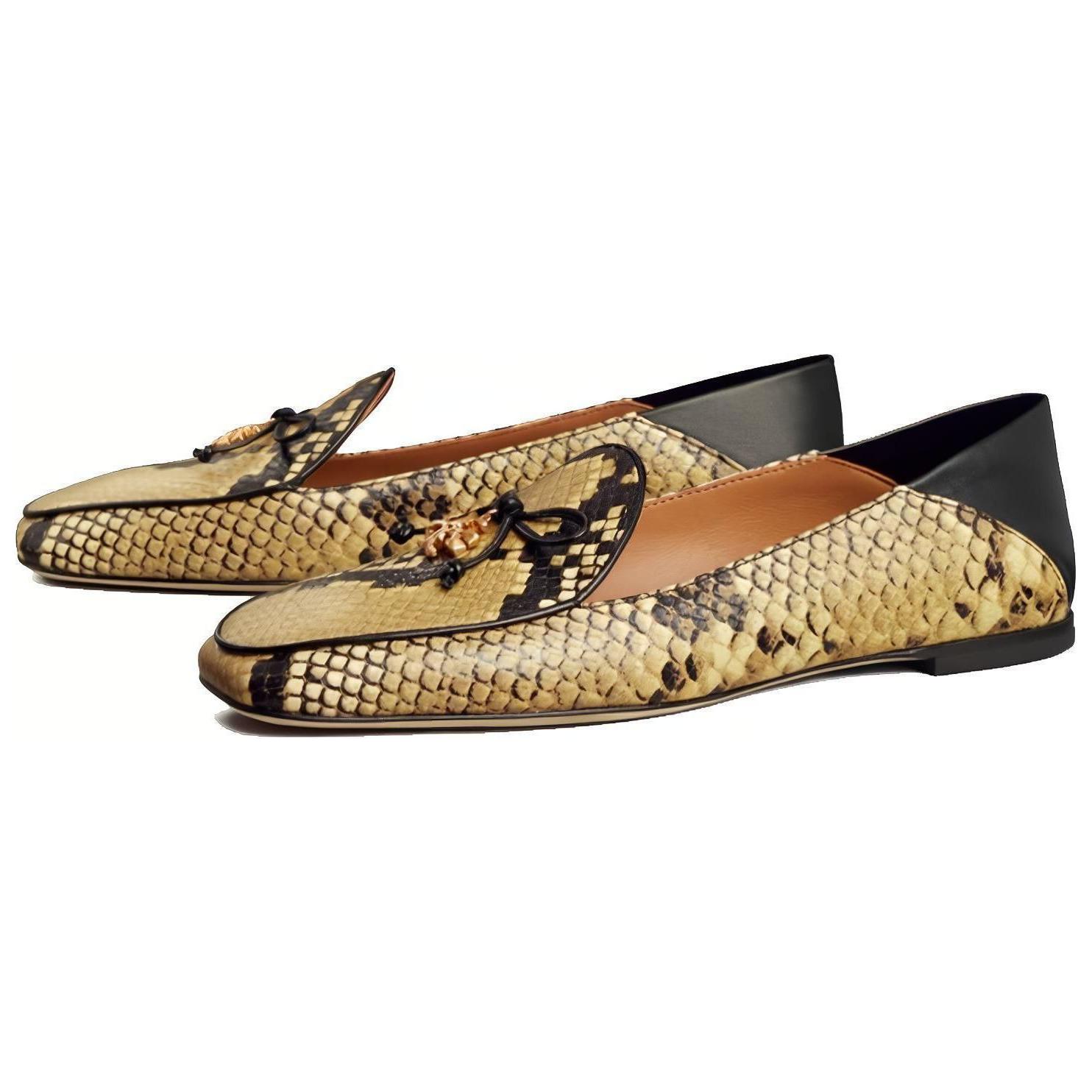 (W) TORY BURCH Charm 'Brown Snake Embossed' 圖 4