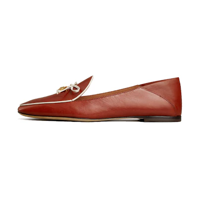 (W) TORY BURCH Charm Flat 'Red'