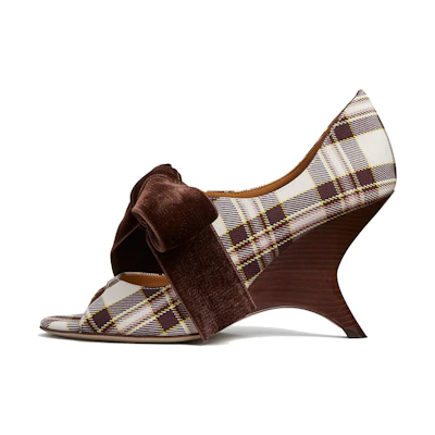 (W) TORY BURCH Charm High Heel 'Brown Bow'