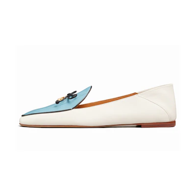 (W) TORY BURCH Charm Loafer 'Vintage White'