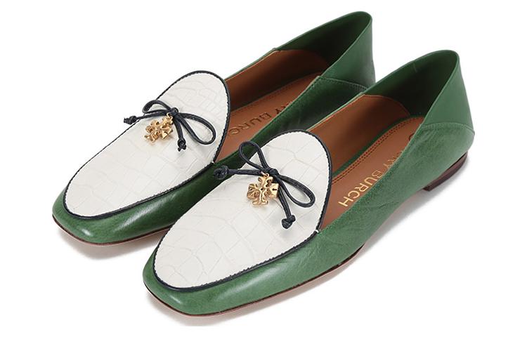 Lookbook (W) 토리버치 아이보리 그린 참 로퍼 플랫 (50 characters) 83324-300