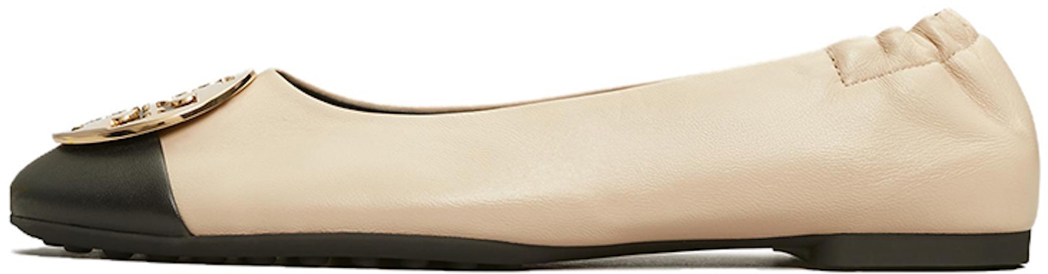 (Women) TORY BURCH Claire Cap-Toe Ballet Black 'Beige' 148336-001 Buy (Women) TORY BURCH Claire Cap-Toe Ballet Black 'Beige' 148336-001