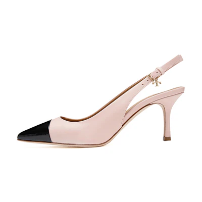 (W) TORY BURCH Classic Pointed-Toe High Heels 'Pink and Black'