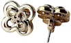 Lookbook (Women) Tory Burch Clover Design 18K Gold Earrings for Women - Gold. 153719-720