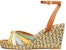 (Women) TORY BURCH Colorblock Wedge Espadrille 'Yellow' 82827-300