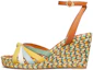 Buy (Women) TORY BURCH Colorblock Wedge Espadrille 'Yellow' 82827-300