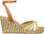 (Women) TORY BURCH Colorblock Wedge Espadrille 'Yellow' 82827-300