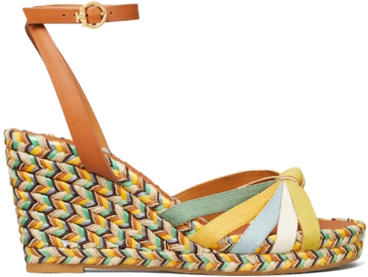 (W) Espadrille Tumit Wedge TORY BURCH Kuning Colorblock 82827-300 Order (W) Espadrille Tumit Wedge TORY BURCH Kuning Colorblock 82827-300