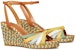 (Women) TORY BURCH Colorblock Wedge Espadrille 'Yellow' 82827-300