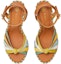 Shop (Women) TORY BURCH Colorblock Wedge Espadrille 'Yellow' 82827-300