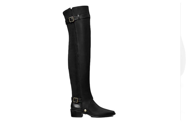 (W) TORY BURCH Convertible Tall Boot 'Black Leather' 圖 2