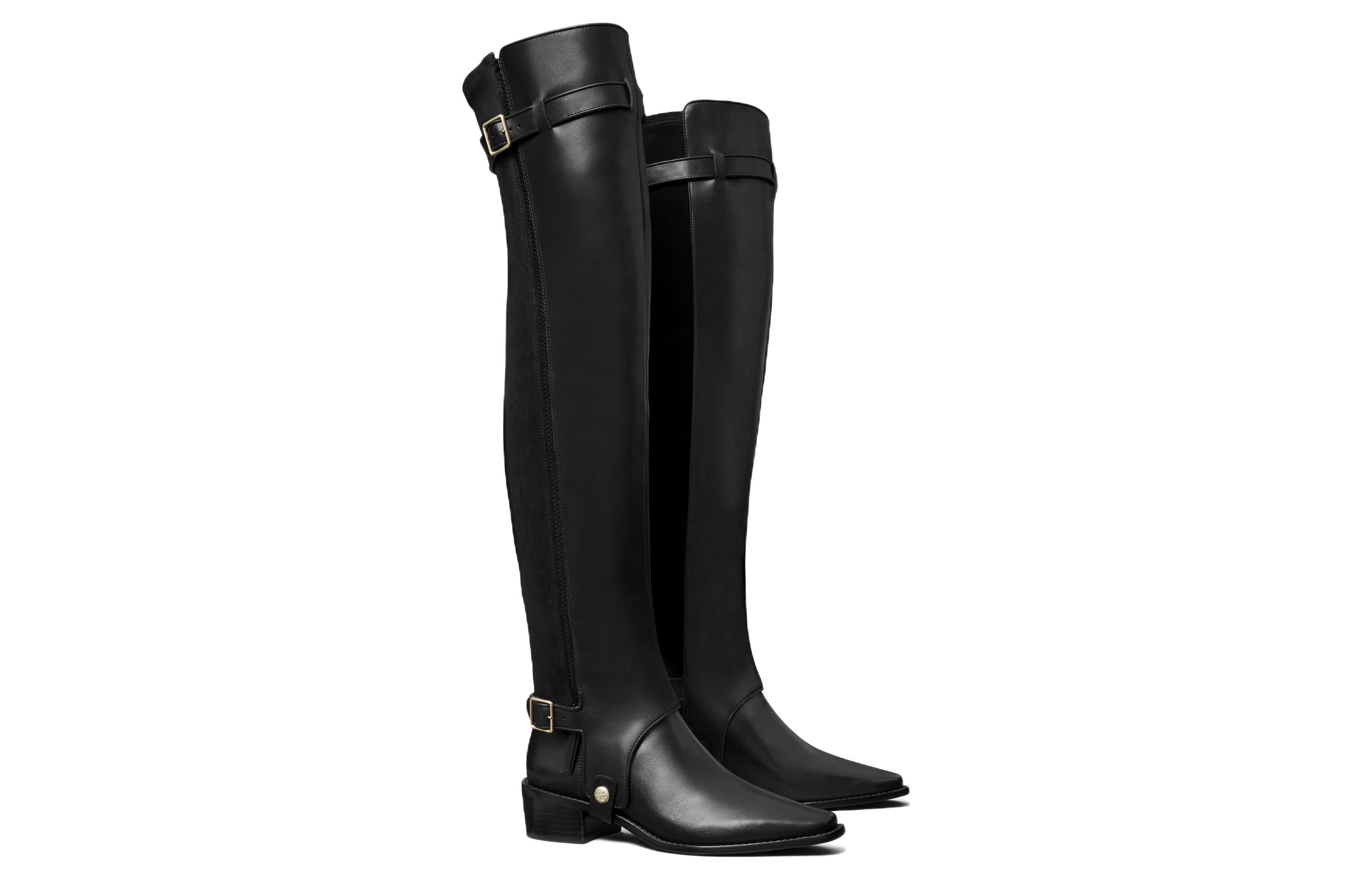 (W) TORY BURCH Convertible Tall Boot 'Black Leather' 圖 3