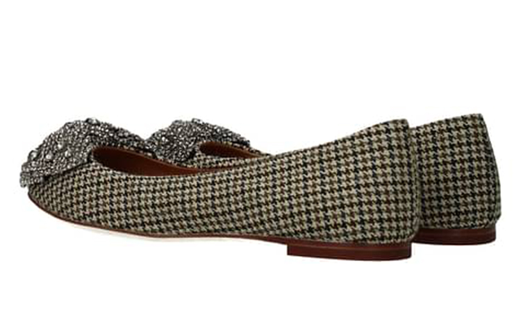 (W) TORY BURCH Crystal Bow Flats 'Black' 圖 4