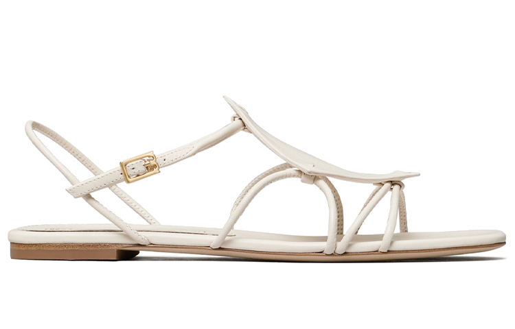 Order (W) TORY BURCH Sandal Ivory Berlian Motif Terbuka 81307-104