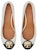 (W) TORY BURCH Double T Logo Tumit Rendah 'Putih' 82670-100