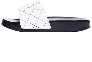 (Women) TORY BURCH Double T Open-Toe Flat Sandals Women’s White 156278-100 (Women) TORY BURCH Double T Open-Toe Flat Sandals Women’s White 156278-100