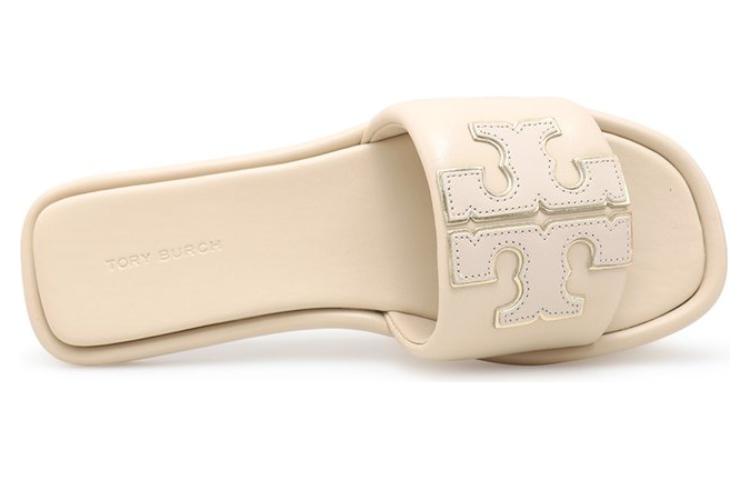 Purchase (W) TORY BURCH Double T Sport Slide Sandal Dulce De Leche Goud ''Beige'' 79985-200