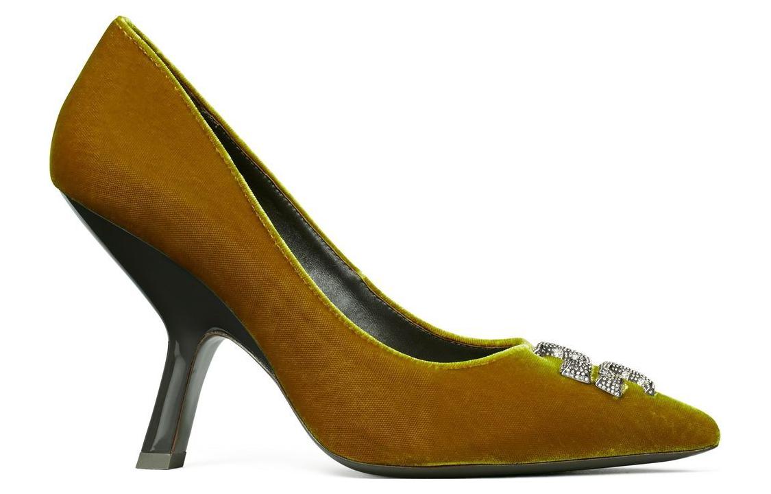 (W) TORY BURCH Eleanor 'Crystal Embellished Velvet Brown' 圖 2