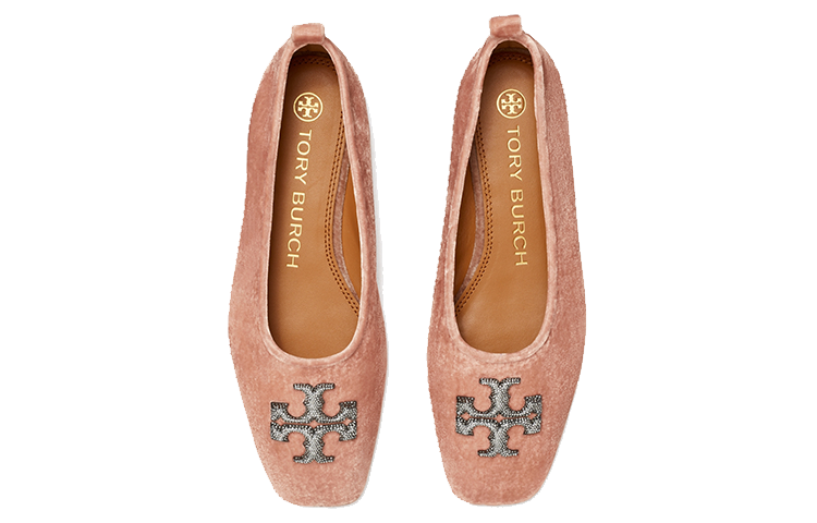 (W) TORY BURCH Eleanor 'Light Pink Crystal Ballet Flats' 圖 4