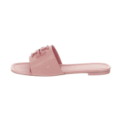 (W) TORY BURCH Eleanor 'Pink Patent Leather Flat Mules'