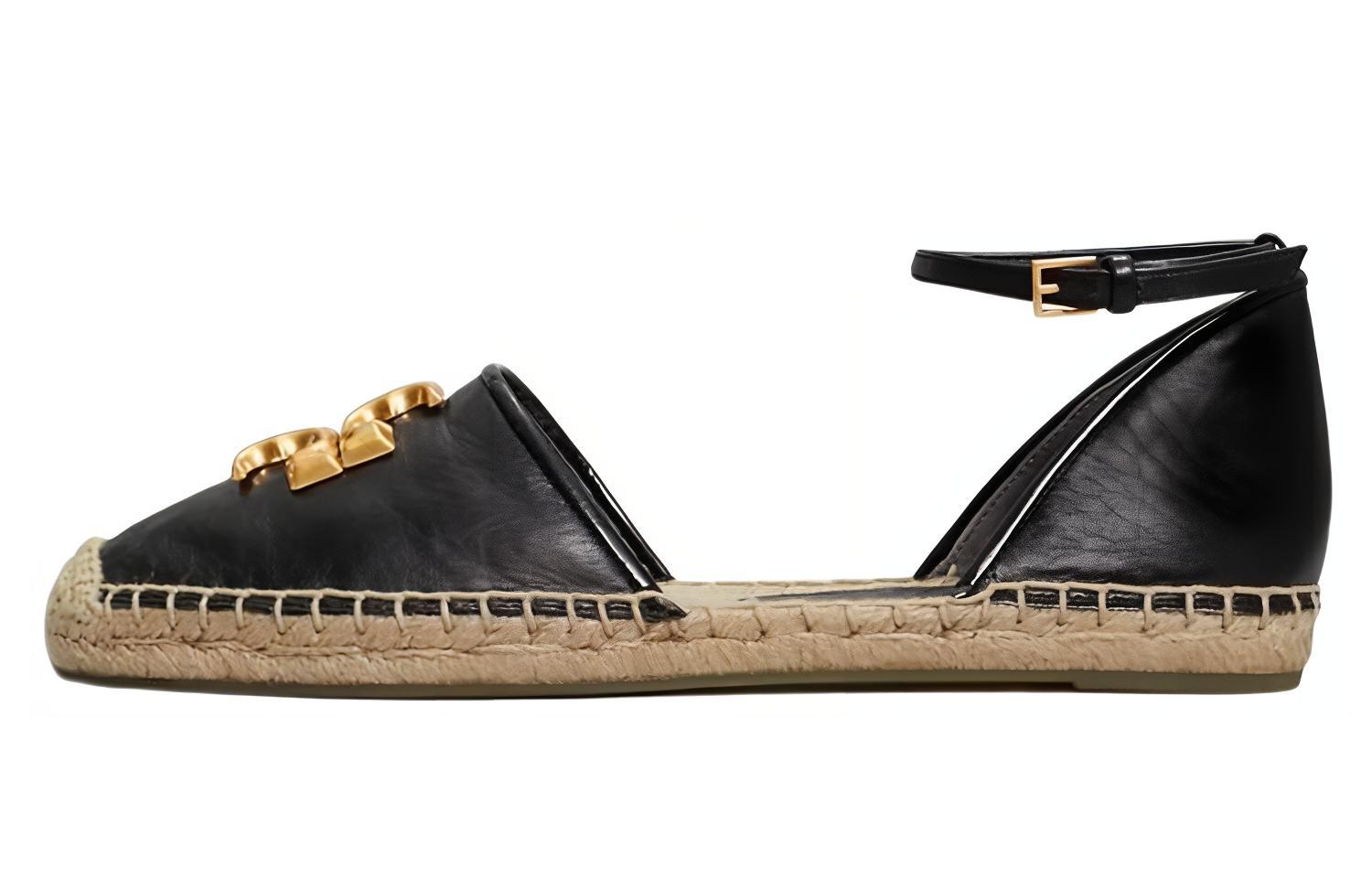 (W) TORY BURCH Eleanor D'Orsay Flats 'Black'