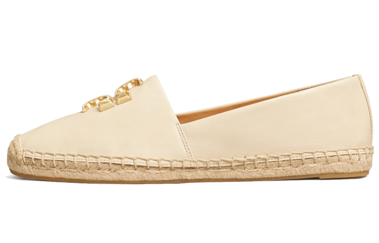 (Women) TORY BURCH Eleanor Espadrille New Cream Gold 'Beige' 86567-122