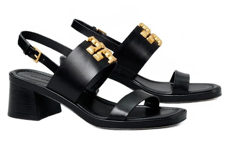 (W) TORY BURCH Eleanor High-Heel Sandal 'Black Leather' 圖 3