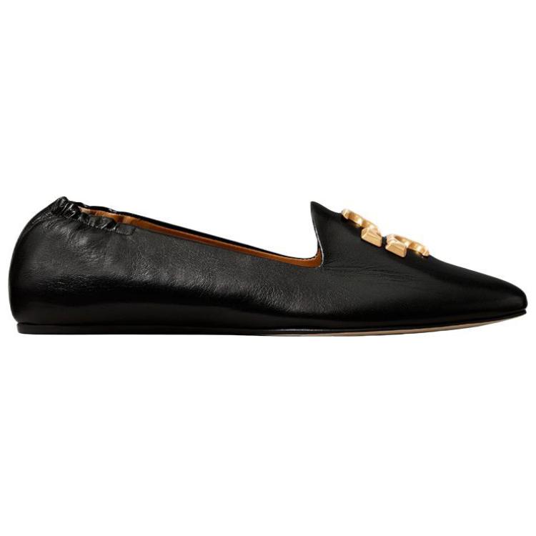 (W) TORY BURCH Eleanor Loafer 'Black Leather' 圖 2