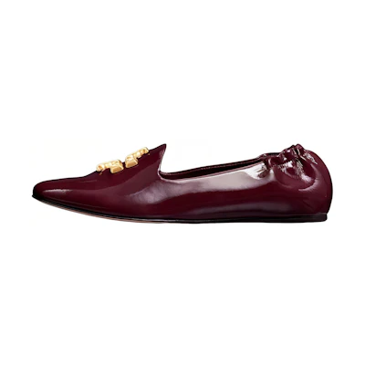 (W) TORY BURCH Eleanor Loafer 'Patent Red Logo'