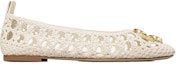 Order (W) TORY BURCH Eleanor Woven Ballet Flat 'Putih Gading' 81027-104