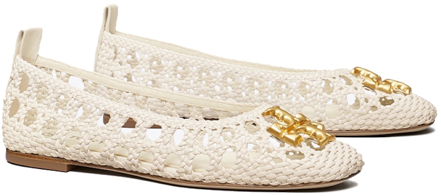 (Women) TORY BURCH Eleanor Woven Ballet Flat 'Ivory White' 81027-104 Lookbook (Women) TORY BURCH Eleanor Woven Ballet Flat 'Ivory White' 81027-104