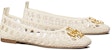 (W) TORY BURCH Eleanor Woven Ballet Flat 'Putih Gading' 81027-104