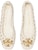 (W) TORY BURCH Eleanor Woven Ballet Flat 'Putih Gading' 81027-104