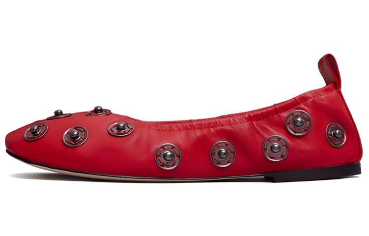 (W) TORY BURCH Eyelet Snap 'Red'