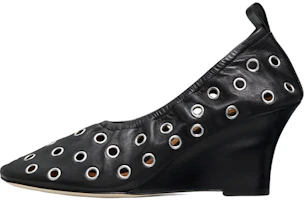 (Women) TORY BURCH Eyelet Wedge 'Black' 85733-006 (Women) TORY BURCH Eyelet Wedge 'Black' 85733-006