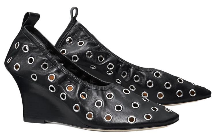 Order (W) TORY BURCH 镂空楔形鞋‘黑色’ 85733-006