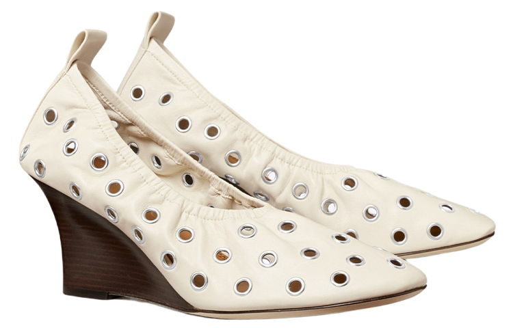 Order (W) 토리버치 아이렛 웨지 '아이보리' 85733-104