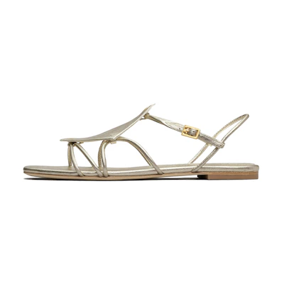 (W) TORY BURCH Fashion Leisure Sandal 'Shimmering Gold Diamond'