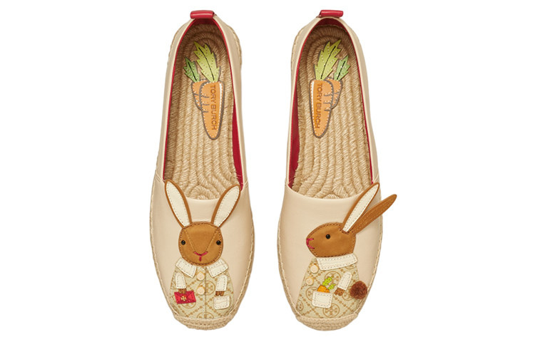 (W) TORY BURCH Fisherman 'Leather Rabbit White Lunar Year' 圖 3