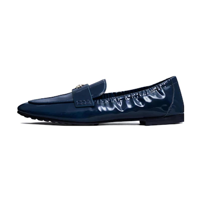 (W) TORY BURCH Flat 'Blue Patent Leather'