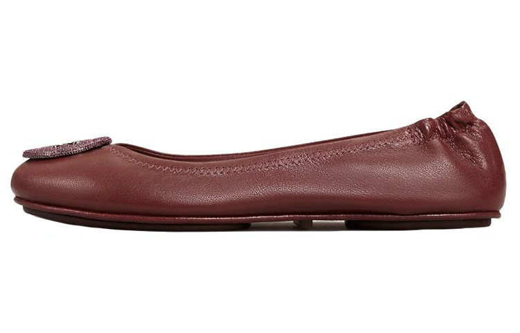 (W) TORY BURCH Flat 'Crystal Logo Red'