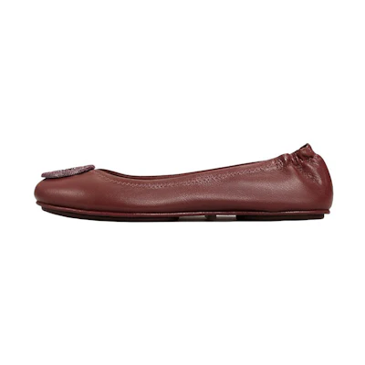 (W) TORY BURCH Flat 'Crystal Logo Red'