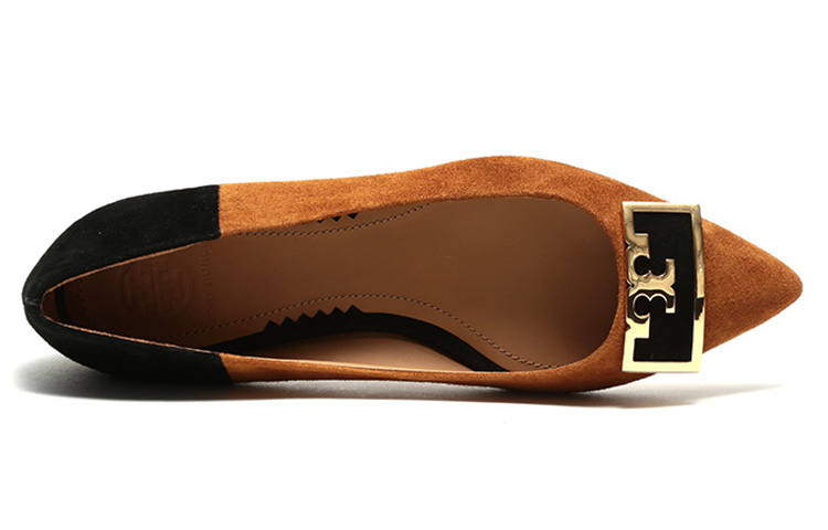 (W) TORY BURCH Flat 'Elegant Black and Brown Suede' 圖 5