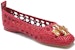 (W) TORY BURCH Kasut Rata 'Tenunan Merah' 81027-600