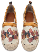 Shop TORY BURCH 織物 時尚平底漁夫鞋 女款 米黃色